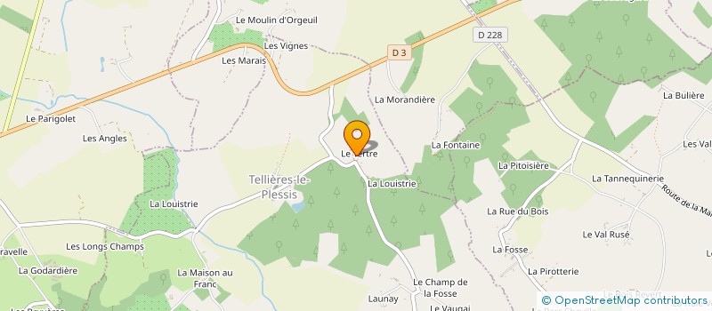 localisation de l'entreprise LE PAYS DES LICORNES à TELLIERES-LE-PLESSIS