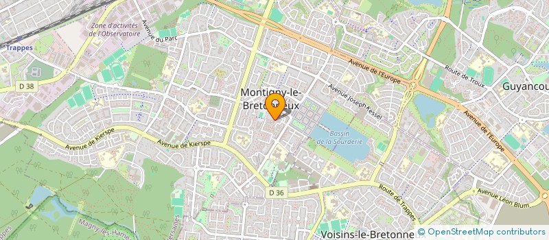 localisation de l'entreprise LE PAYS DES LUTINS à MONTIGNY-LE-BRETONNEUX