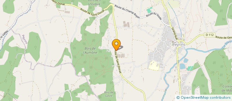 localisation de l'entreprise LE PAYS FRAIS  PEYRINS