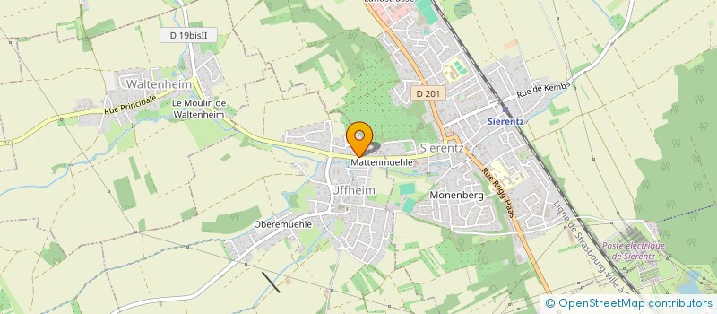 localisation de l'entreprise LE PAYSAGE DE FRED  UFFHEIM