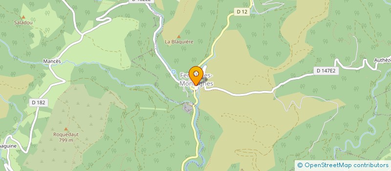 localisation de l'entreprise LE PAYSAGISTE DE LA MONTAGNE NOIRE  FERRALS-LES-MONTAGNES