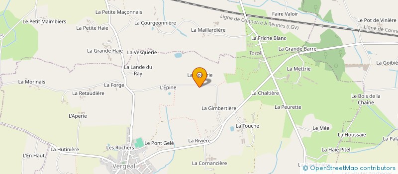 localisation de l'entreprise LE PAYSAGISTE DU COIN  VERGEAL