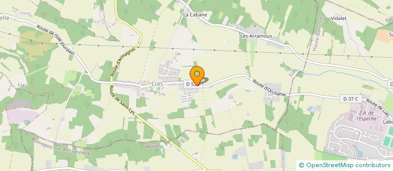 localisation de l'entreprise LE PAYSAGISTE TOULOUSAIN  LIAS