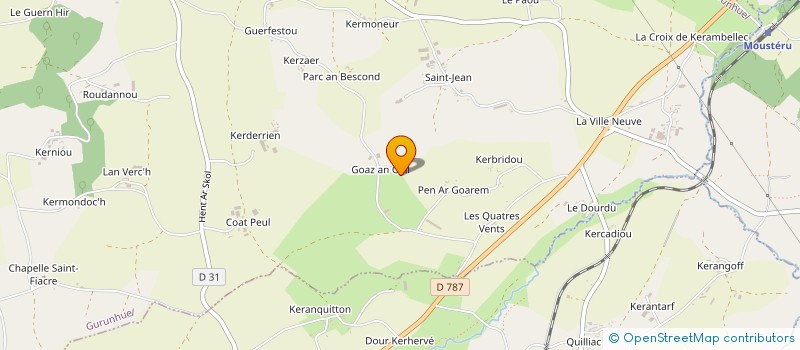 localisation de l'entreprise LE PAYSAN  GURUNHUEL