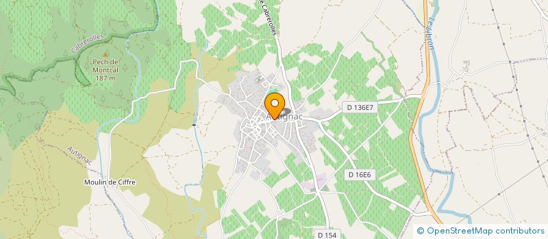 localisation de l'entreprise LE PECH  AUTIGNAC