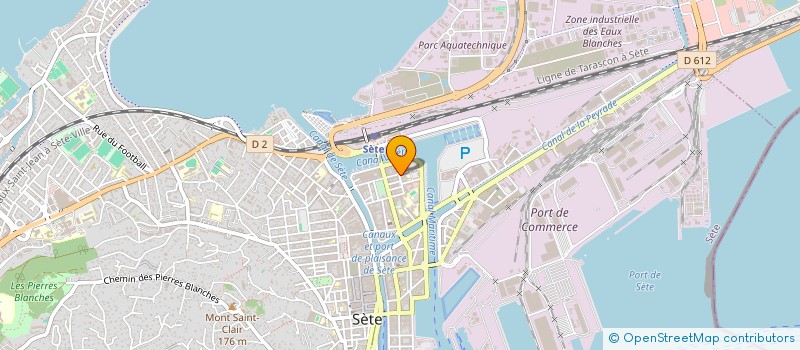 localisation de l'entreprise LE PECH DE PUIMISSON  SETE