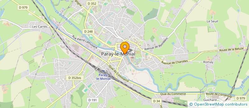 localisation de l'entreprise LE PECHE GOURMAND  PARAY-LE-MONIAL