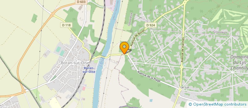 localisation de l'entreprise LE PECHE MIGNON  BORAN-SUR-OISE