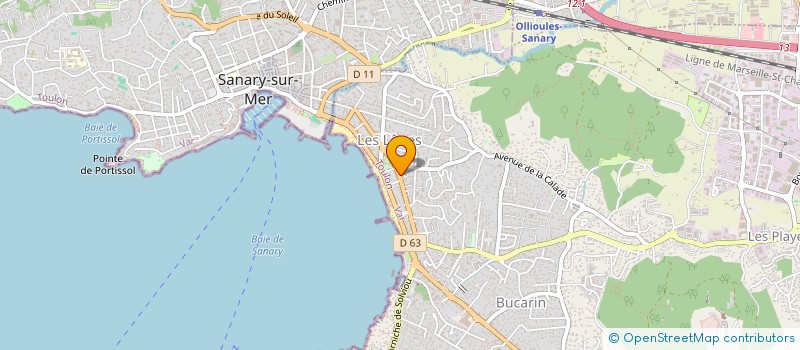 localisation de l'entreprise LE PECHE MIGNON à SIX-FOURS-LES-PLAGES