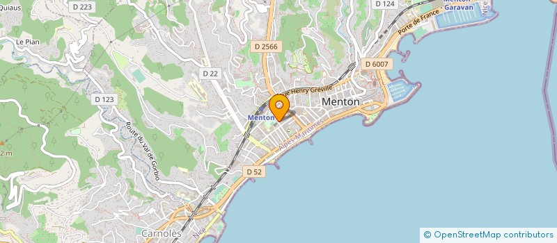 localisation de l'entreprise LE PECHE MIGNON à MENTON