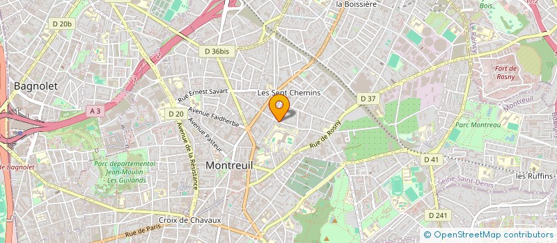 localisation de l'entreprise LE PECHE ORIGINAL à MONTREUIL