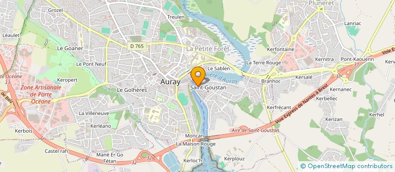 localisation de l'entreprise LE PECHEUR à AURAY