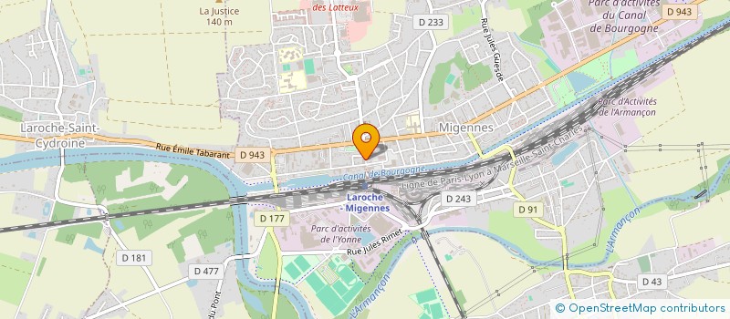 localisation de l'entreprise LE PECHEUR SCI  MIGENNES