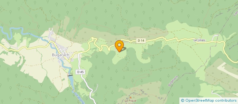 localisation de l'entreprise LE PECHOU  BUGARACH