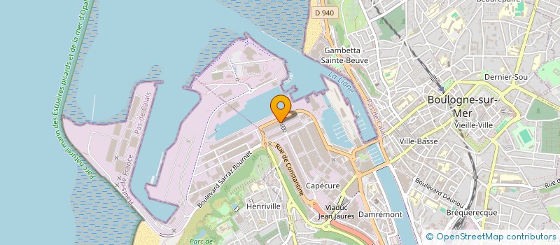localisation de l'entreprise LE PECQUEUX BOULONNAIS à BOULOGNE-SUR-MER