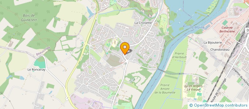 localisation de l'entreprise LE PEINTRE ANGEVIN  BOUCHEMAINE