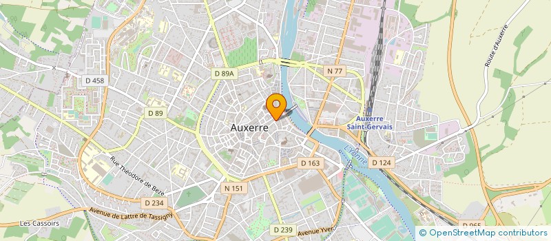 localisation de l'entreprise LE PEINTRE AUBERT VINCENT à AUXERRE
