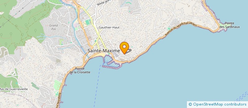 localisation de l'entreprise LE PELASSY à SAINTE-MAXIME