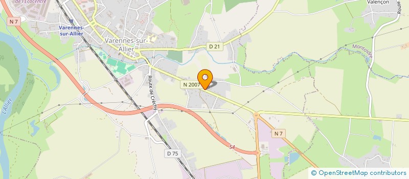 localisation de l'entreprise LE PELERIN  VARENNES-SUR-ALLIER