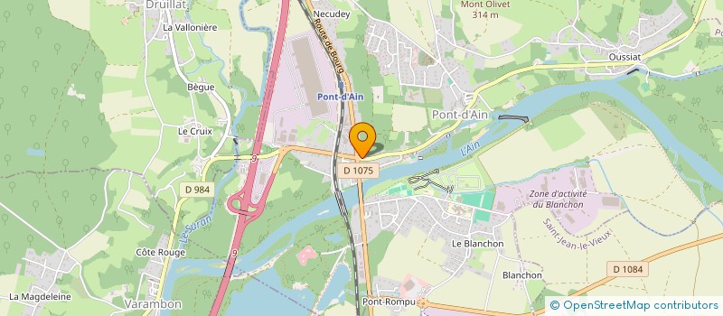 localisation de l'entreprise LE PELICAN à PONT-D'AIN