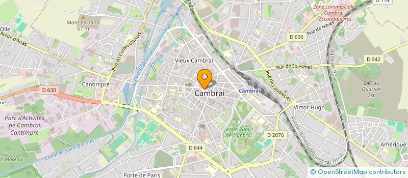 localisation de l'entreprise LE PELICAN à CAMBRAI