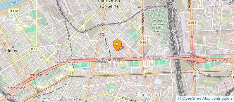 localisation de l'entreprise LE PELICAN à SAINT-OUEN-SUR-SEINE