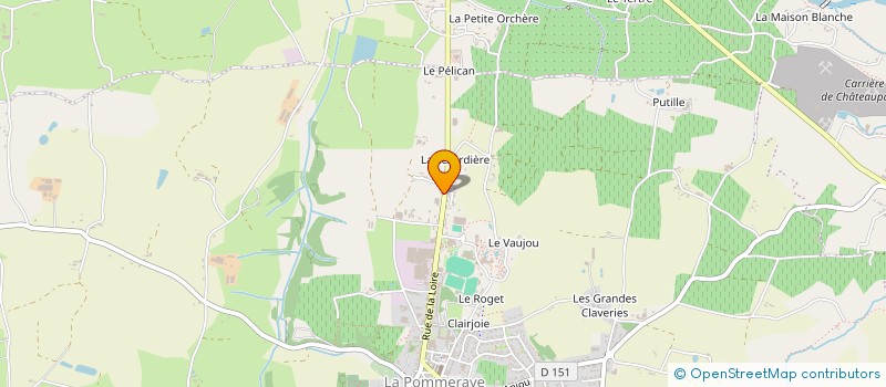 localisation de l'entreprise LE PELICAN  MAUGES-SUR-LOIRE