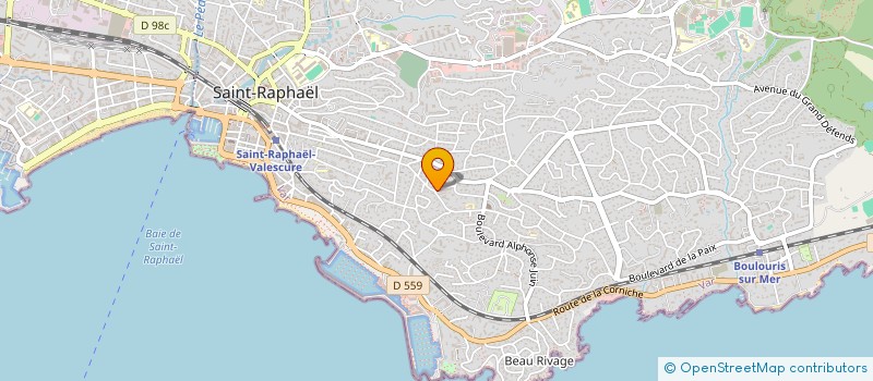 localisation de l'entreprise LE PELICAN  SAINT-RAPHAEL