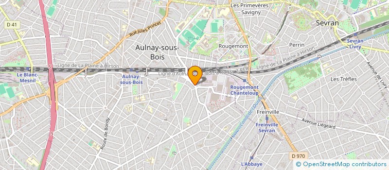 localisation de l'entreprise LE PELICAN à AULNAY-SOUS-BOIS