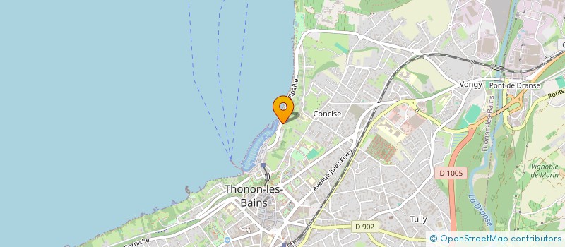 localisation de l'entreprise LE PELICAN DE MYKONOS à THONON-LES-BAINS