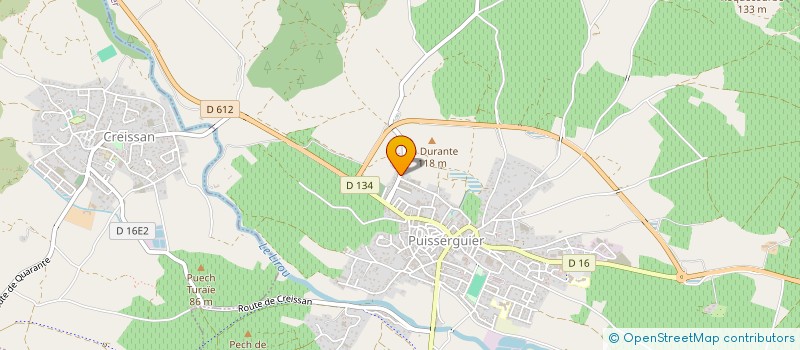 localisation de l'entreprise LE PELICAN DU LIROU  PUISSERGUIER