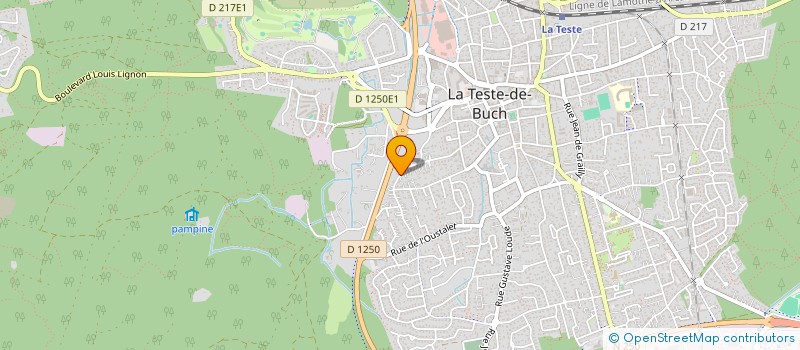 localisation de l'entreprise LE PELOUS à LA TESTE-DE-BUCH