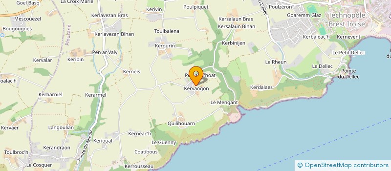 localisation de l'entreprise LE PEN AR BED  PLOUZANE