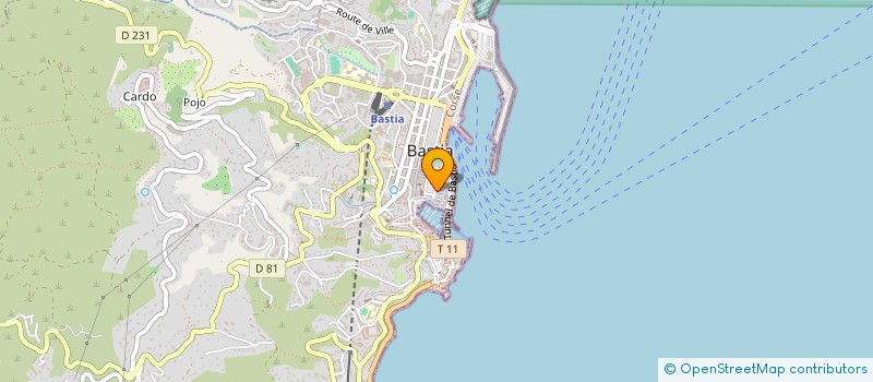 localisation de l'entreprise LE PENALTY à BASTIA