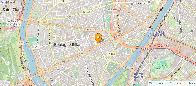 localisation de l'entreprise LE PENALTY à BOULOGNE-BILLANCOURT