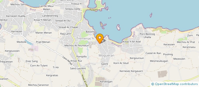 localisation de l'entreprise LE PENALTY  PLOUGUERNEAU