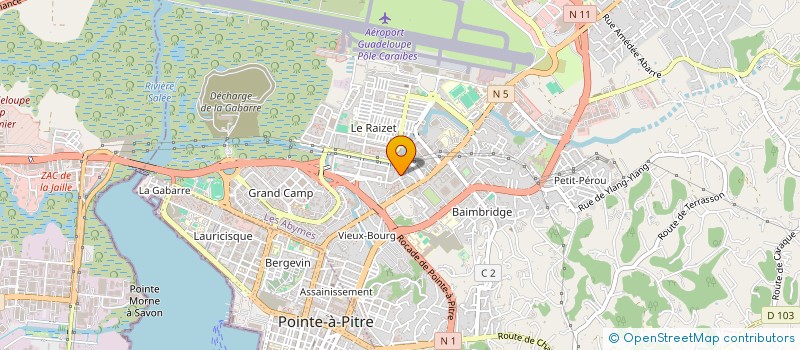 localisation de l'entreprise LE PENALTY PLUS à LES ABYMES