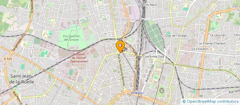localisation de l'entreprise LE PENINSULE 45 à ORLEANS