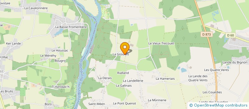 localisation de l'entreprise LE PENNEC  BAINS-SUR-OUST