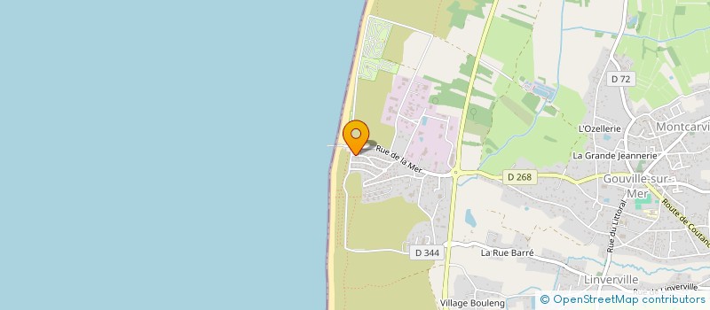 localisation de l'entreprise LE PENTA VILLAGE  GOUVILLE-SUR-MER