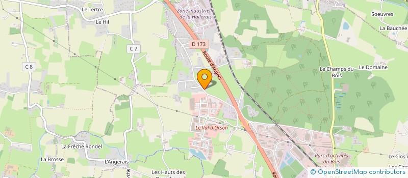 localisation de l'entreprise LE PENTAGRAMME à VERN-SUR-SEICHE