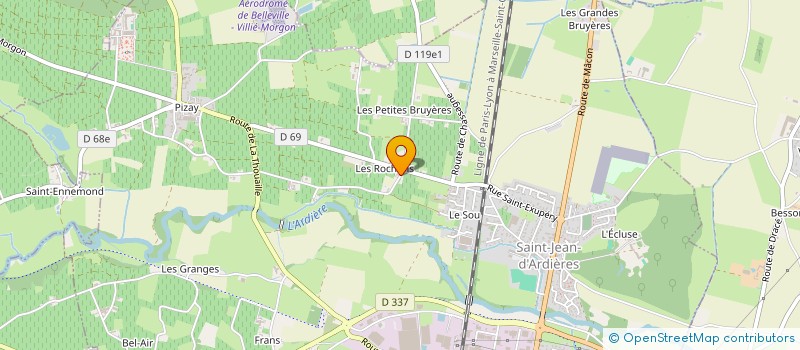 localisation de l'entreprise LE PEPIN  BELLEVILLE-EN-BEAUJOLAIS