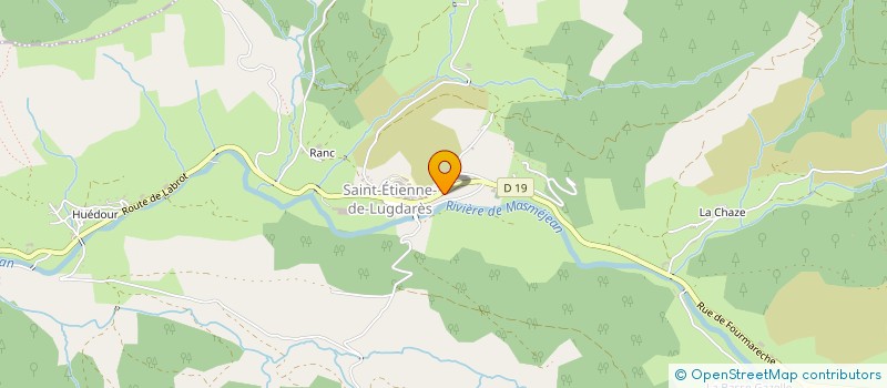 localisation de l'entreprise LE PEQUELET  ST-LAURENT-BAINS-LAVAL-AURELLE