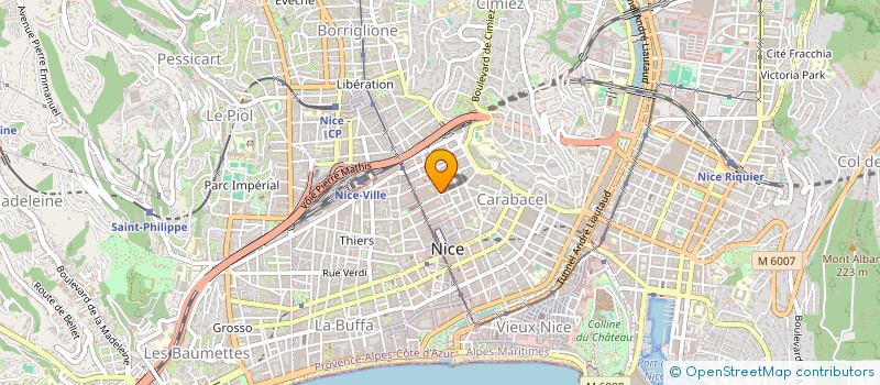 localisation de l'entreprise LE PERA SAS à NICE