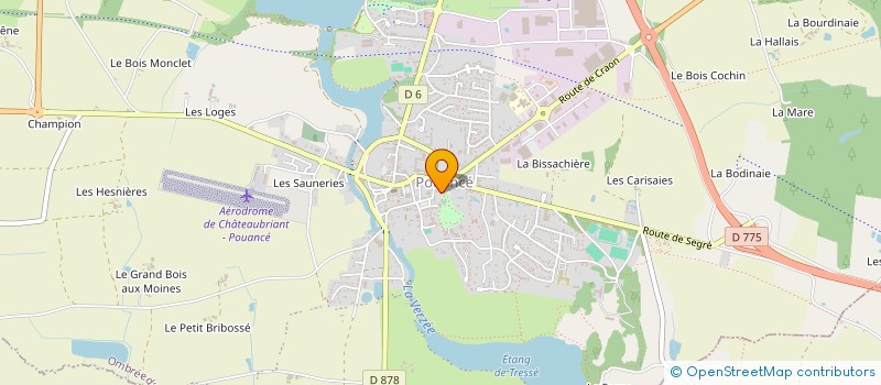localisation de l'entreprise LE PERCEPTEUR à OMBREE D'ANJOU