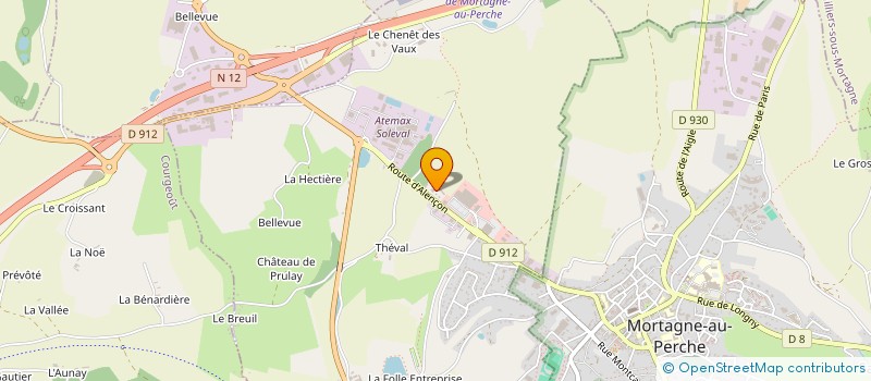 localisation de l'entreprise LE PERCHE DISTRIBUTION à SAINT-LANGIS-LES-MORTAGNE