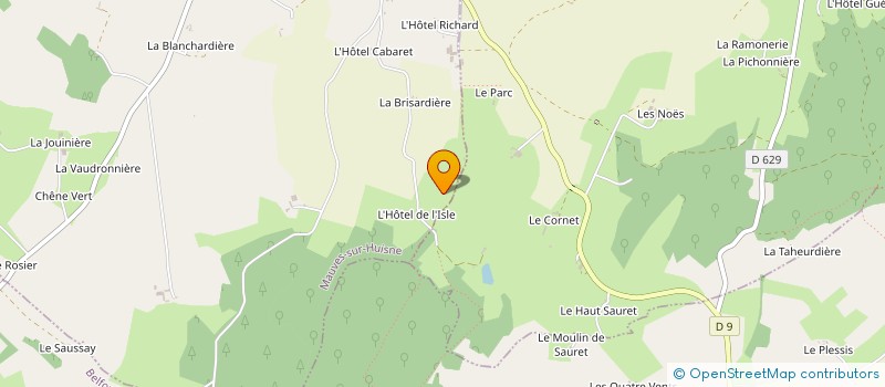 localisation de l'entreprise LE PERCHE MENONVILLE à MAUVES-SUR-HUISNE