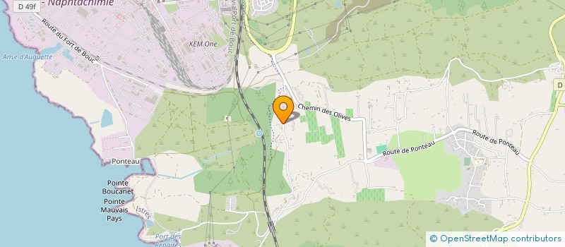 localisation de l'entreprise LE PERCHOIR  MARTIGUES