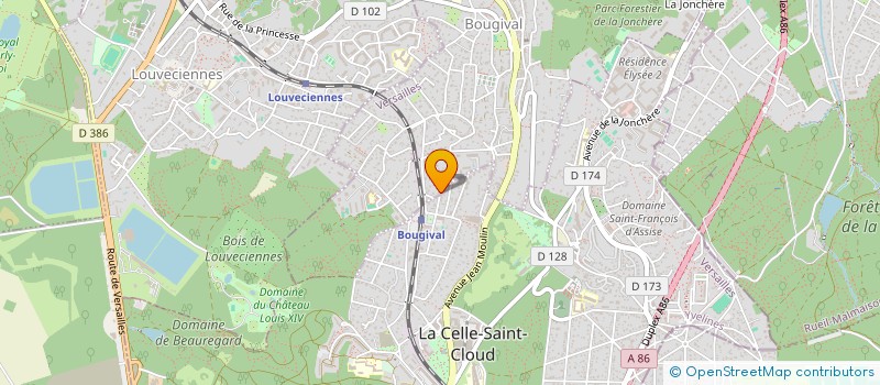 localisation de l'entreprise LE PERCHOIR  BOUGIVAL