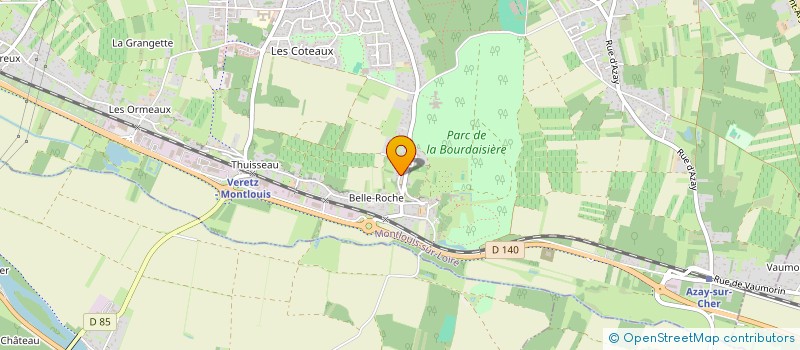 localisation de l'entreprise LE PERCHOIR à MONTLOUIS-SUR-LOIRE